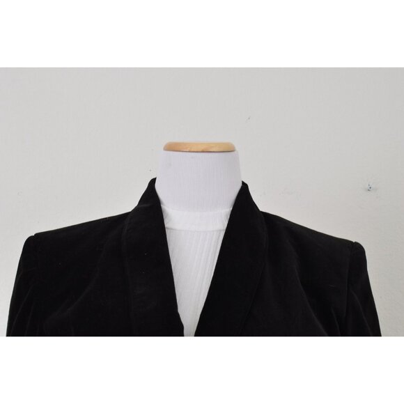 Vintage 90s Cotton Black Jacket| size 36 - Picture 6 of 10
